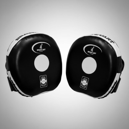 Pattes d’Ours en Cuir Brave Art – Noires Logo Blanc