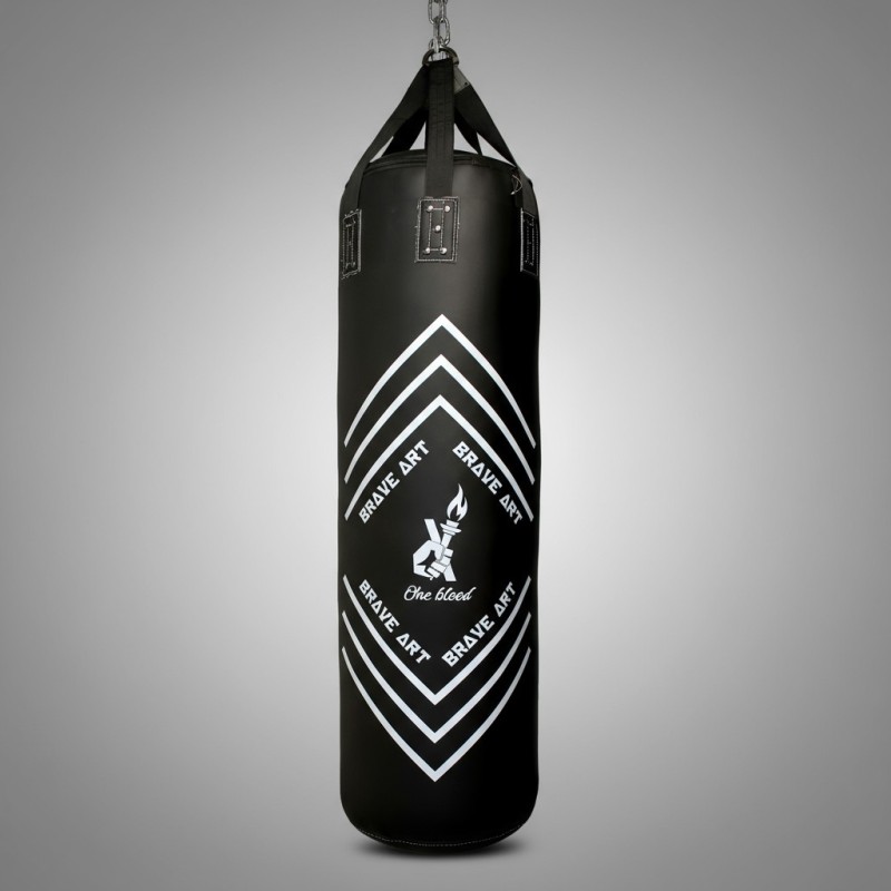 Brave Art Leather Punching Bag Grades Black – 60 kg Pro Training