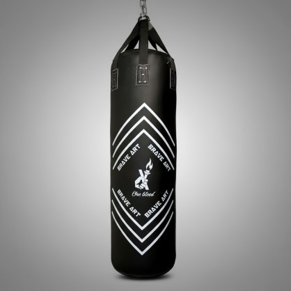 Brave Art Leather Punching Bag Grades Black – 60 kg Pro Training