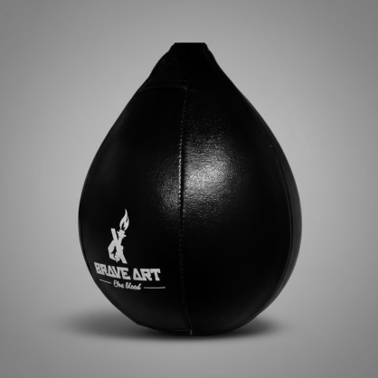 Brave Art Black Leather Speed Bag – BASPBASE | Speed, Coordination and Endurance
