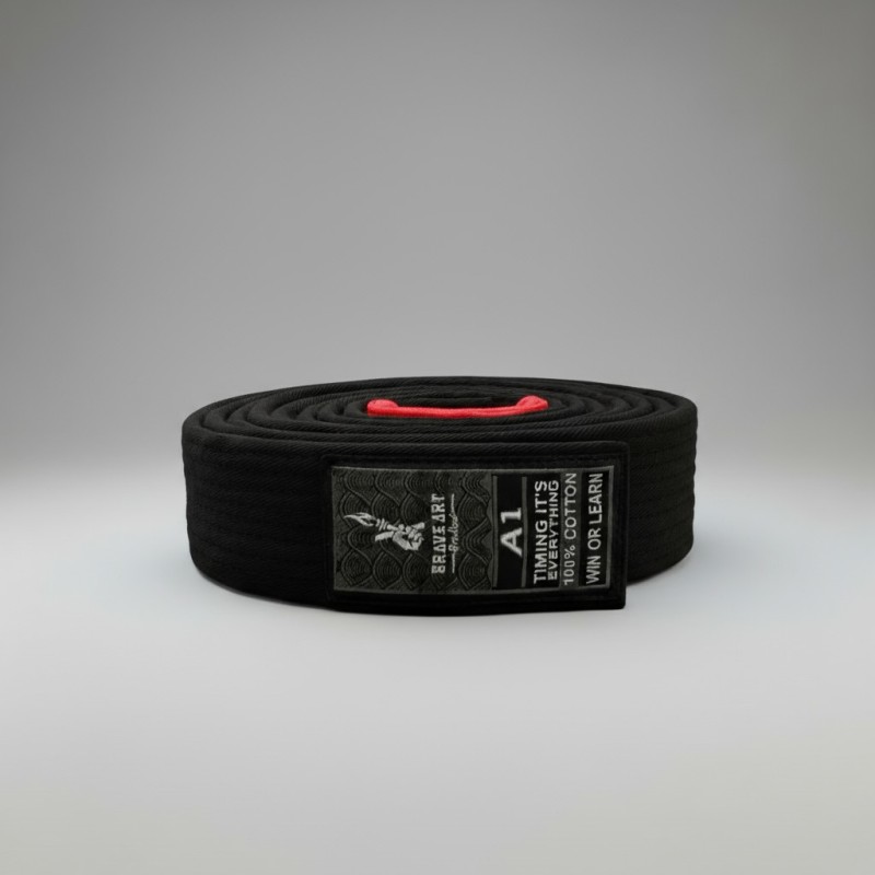 Brave Art Black BJJ Belt – BAJJBBK20