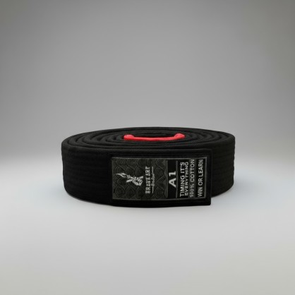 Brave Art Black BJJ Belt – BAJJBBK20