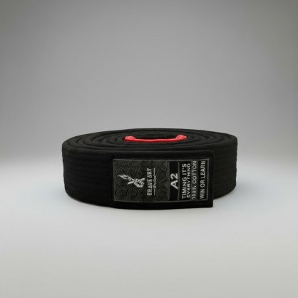 Brave Art Black BJJ Belt – BAJJBBK20