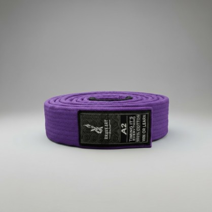 Ceinture Jiu-Jitsu Brave Art – Violette, Maîtrise & Progression