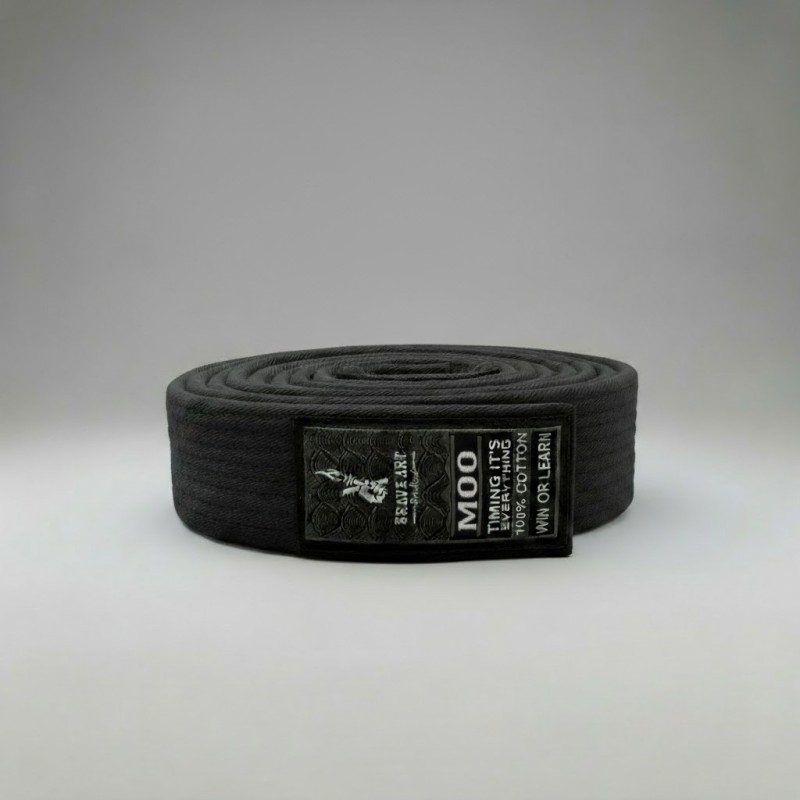 Brave Art Kids BJJ Belt Grey – 100% Cotton, Sizes M00–M4