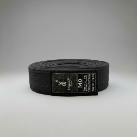 Ceinture JJB Enfant Brave Art Grise – 100 % Coton, Résistance & Progression