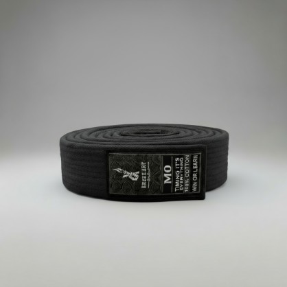 Ceinture JJB Enfant Brave Art Grise – 100 % Coton, Résistance & Progression