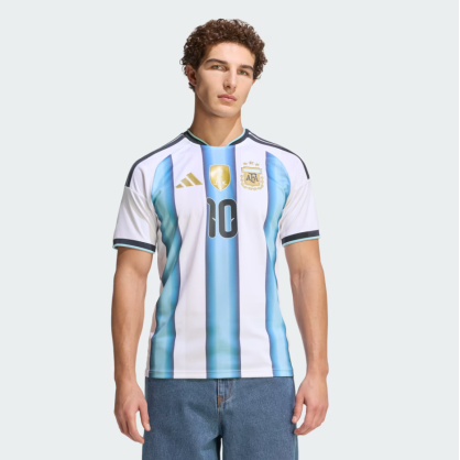 Argentina 26 Messi Home Jersey – Slim Fit (KA8117)