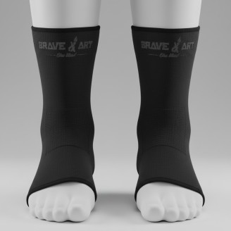Brave Art Ton-on-Ton Black Ankle Supports – Discreet Style & Full Protection