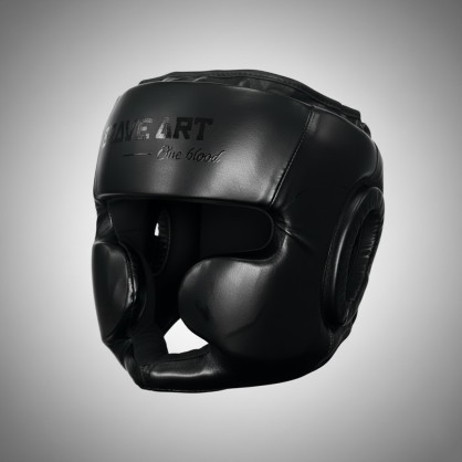 Brave Art Black Boxing Headgear – Premium Sparring Protection