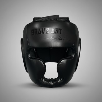 Brave Art Black Boxing Headgear – Premium Sparring Protection