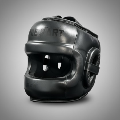 Brave Art Leather Boxing Headgear with Nose Guard – BAHGNPFB
