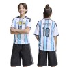 Maillot Argentine 26 Messi Enfants – Climacool & Coupe Standard