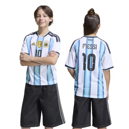 Maillot Argentine 26 Messi Enfants – Climacool & Coupe Standard