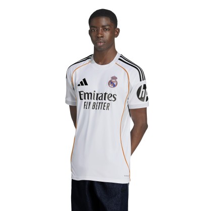 Real Madrid Home Jersey 25/26 | Slim Fit, AEROREADY & Embroidered Crest