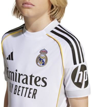 Real Madrid 25/26 Home Youth Kit | AEROREADY, Regular Fit & Embroidered Crests
