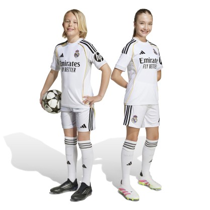 Kit Domicile Enfant Real Madrid 25/26 | AEROREADY, Regular Fit & Écussons Brodés