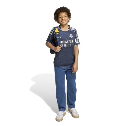 Maillot Extérieur Real Madrid 25/26 Enfant | Coupe Regular, AEROREADY & Design Bernabéu