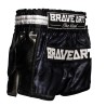 Brave Art Satin Muay Thai Shorts – Black & Grey Camo – Power & Style