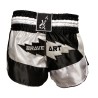 Brave Art Muay Thai Light Night Shorts – Black & White – BATSLN