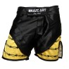 Brave Art Dares MMA Shorts – Black & Yellow – BAMMSHDA