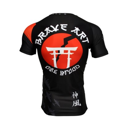 Banzaï Rashguard Brave Art – Short Sleeve, Samurai-Inspired MMA Gear