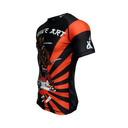 Banzaï Rashguard Brave Art – Short Sleeve, Samurai-Inspired MMA Gear