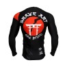 Rashguard Manches Longues Banzaï Brave Art – Noir & Rouge