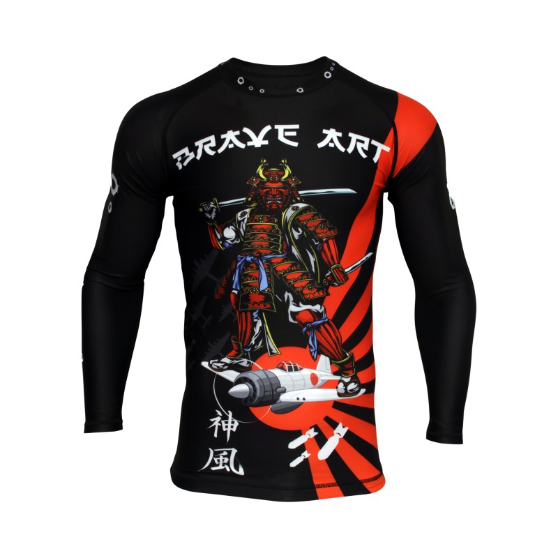 Banzaï Brave Art Long Sleeve Rashguard – Style, Performance & Bushido Spirit