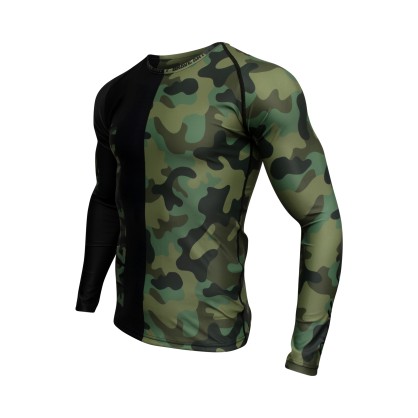 Rashguard Manches Longues Front Line Brave Art – Style et Performance