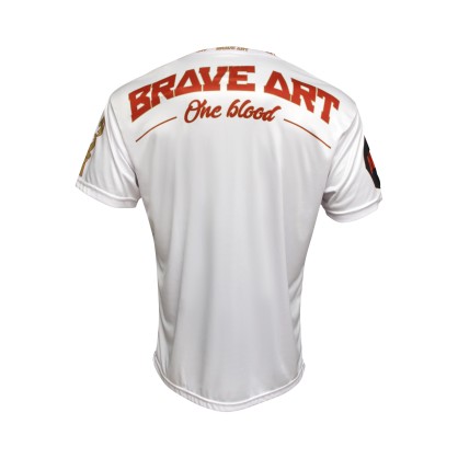 Brave Art Octogone White T-Shirt – Fast Dry MMA Gear