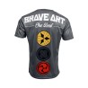 T-Shirt Brave Art Kamon – Bleu & Gris – MMA et Grappling – BATSKA