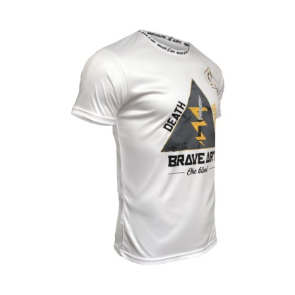 T-Shirt Fast Dry Brave Art Dares – Blanc – Élégance et Résistance