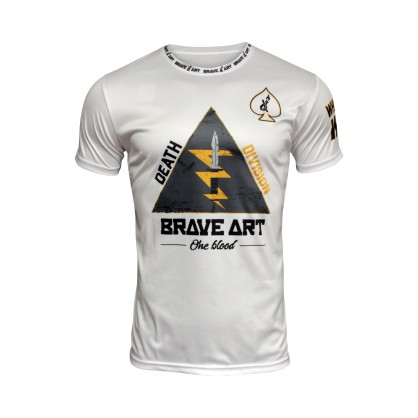 Brave Art Dares Fast Dry T-Shirt – White Combat Training Shirt