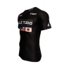 Rashguard Vale Tudo Brave Art - Manches Courtes Noir avec Drapeaux