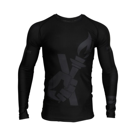 Brave Art Rashguard Darkness – Black & Grey – Long Sleeve BA22LD