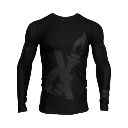 Brave Art Rashguard Darkness – Black & Grey – Long Sleeve BA22LD