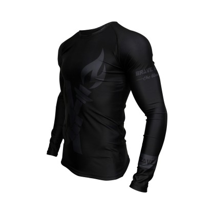Brave Art Rashguard Darkness – Black & Grey – Long Sleeve BA22LD