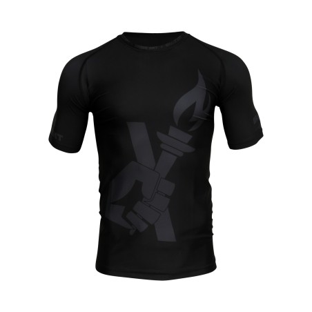 Rashguard Manches Courtes Darkness Brave Art – Performance et Style Noir