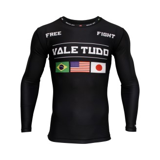 Brave Art Vale Tudo Rashguard Long Sleeve Dark Grey – MMA Compression Top