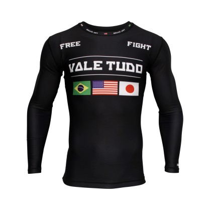 Rashguard Vale Tudo Brave Art Gris Foncé – Haute Performance et Style