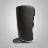 Calf Kick Brave Art en Cuir Noir & Blanc | Protection Kickboxing & Muay-Thaï