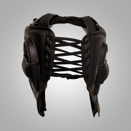 Casque de Boxe de Compétition Brave Art | Cuir Noir