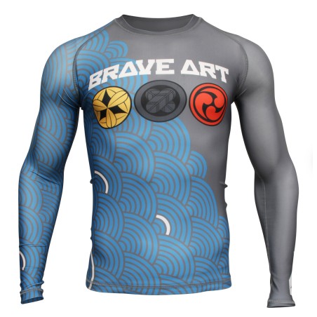 Rashguard Manches Longues Kamon Brave Art – Héritage et Performance