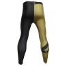 Brave Art Spats BG – Black & Gold Compression Leggings for MMA & BJJ