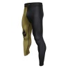 Brave Art Spats BG – Black & Gold Compression Leggings for MMA & BJJ