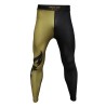 Brave Art Spats BG – Black & Gold Compression Leggings for MMA & BJJ