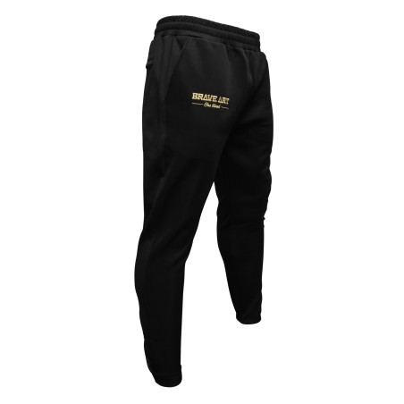 First Slim Joggers Black & Gold PNTFIRST – Comfort & Style | Brave Art