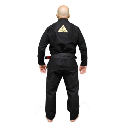 Kimono de Jiu-Jitsu Brésilien Noir avec broderie dorée - Brave Art