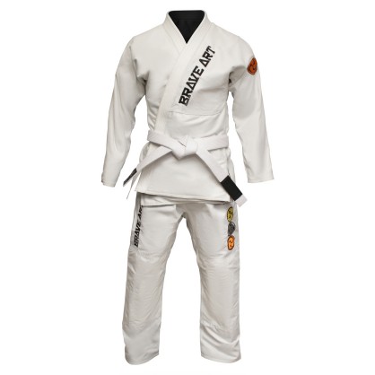 Kimono Brave Art Noir & Blanc Réversible – Performance et Élégance